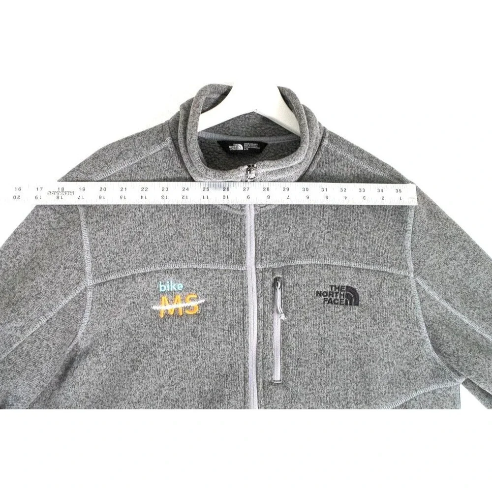 The North Face Jacket Men's Large Gray Full Zip Sweater Jacket Outdoor